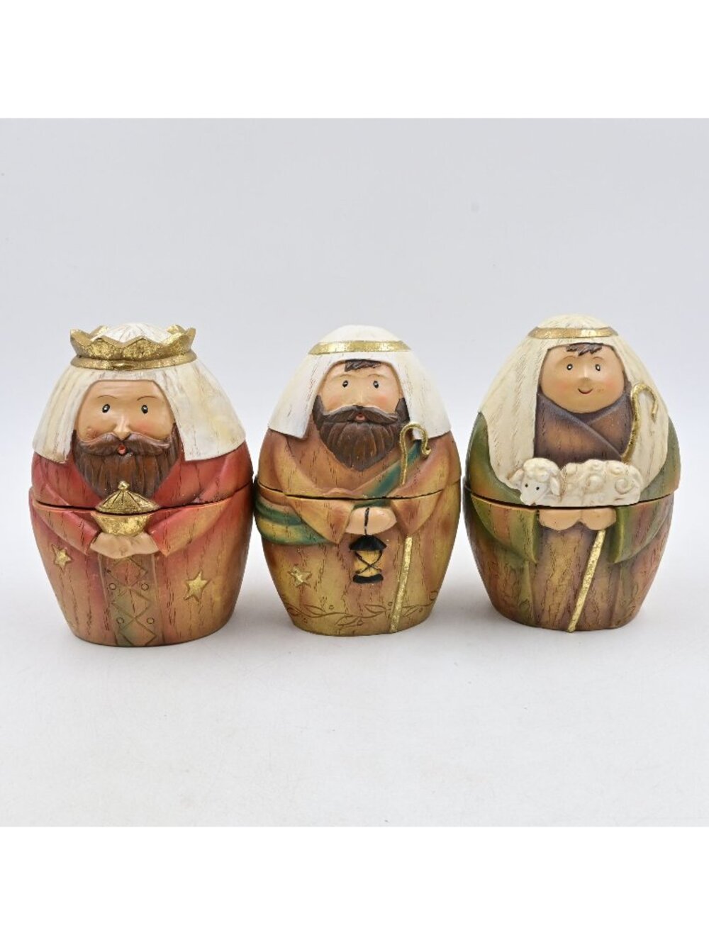 Roman Inc Nativity Nesting Dolls 9 Piece Holy Family Three Kings Shepherd
